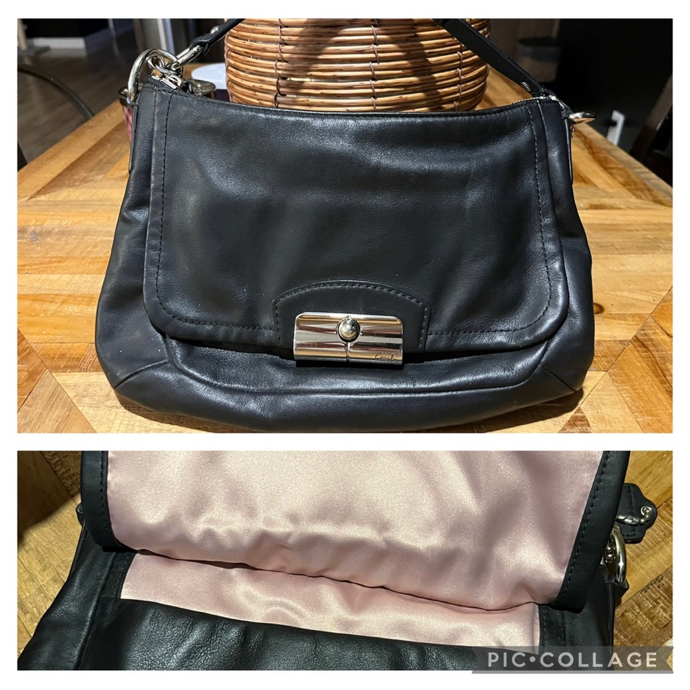 Coach Kirsten Shoulder Bag With Baby Pink Interior